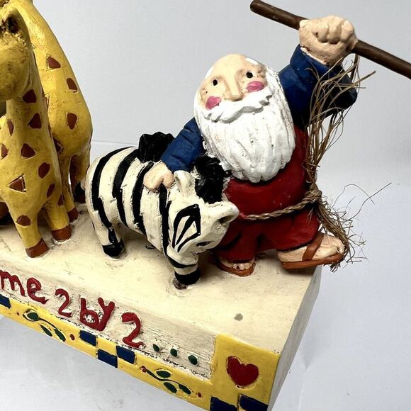 Noah's Ark Wood Figurine Animals Came 2 x 2 Midwest Cannon Falls Decor Nursery - Picture 6 of 9